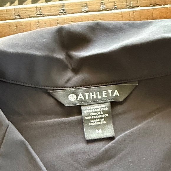 Athleta Avenue Black Button-Up Romper - Picture 4 of 6